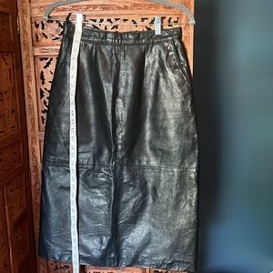 Vintage leather skirt. Amazing quality!